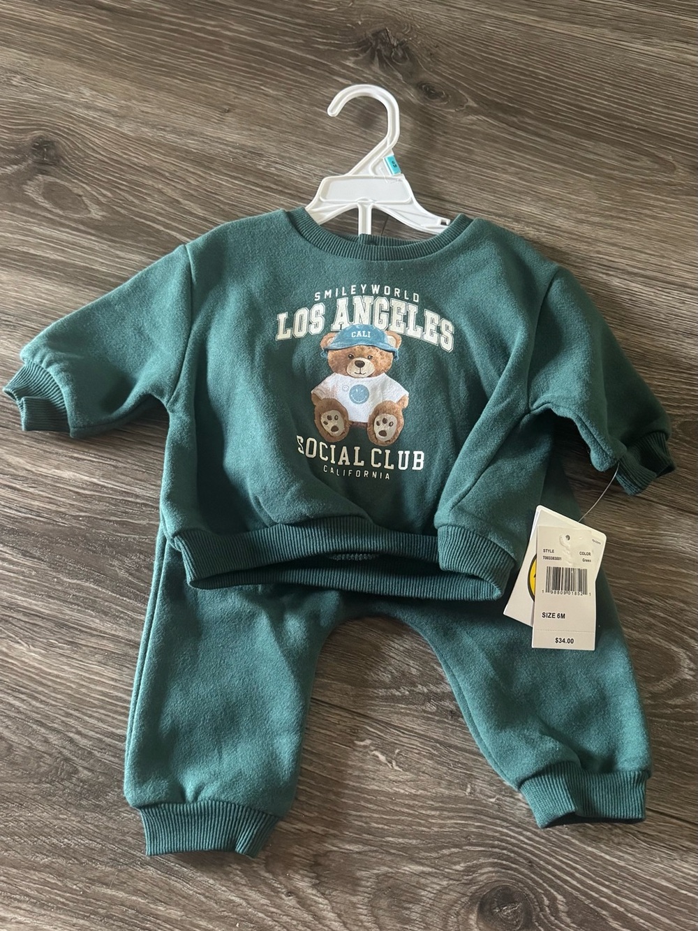 NWT Los Angeles Teal Kids Matching Set